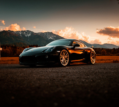 Фото дисков Vossen M-X3 на Porsche Cayman II