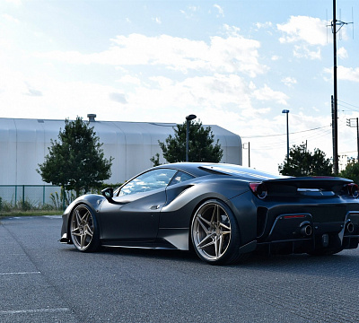 Фото дисков Anrky S1-X3 на Ferrari 488