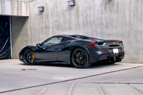Фото дисков Anrky S1-X3 Черный сатин на Ferrari 488