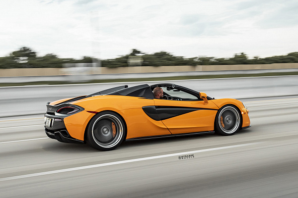 Фото дисков Strasse Wheels SV1 Deep Concave FS Сатиновый тонированный лак на McLaren 570S