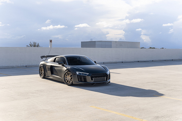 Фото дисков Strasse Wheels SV10 Track Сатиновая шампань на Audi R8 (4S)