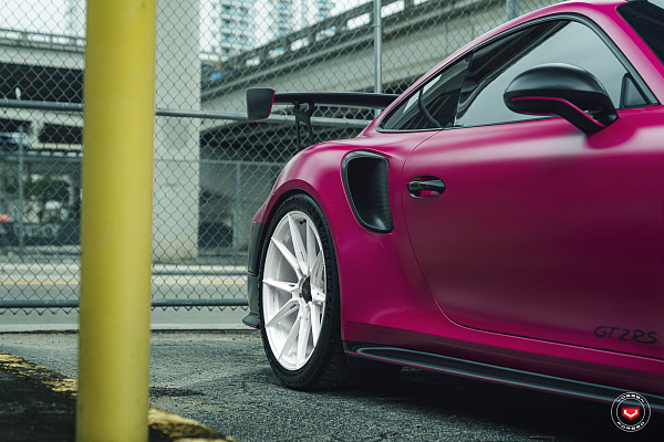 Фото дисков Vossen EVO-2R Белый глянец на Porsche 911 VII