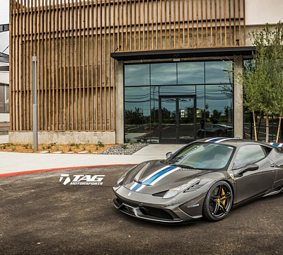 Фото дисков HRE P107 на Ferrari 458