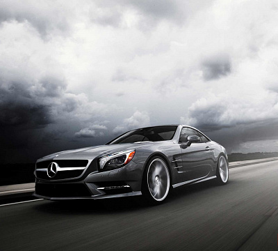Фото дисков Vossen CVT на Mercedes-Benz SL (R230)