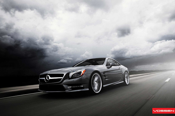Фото дисков Vossen CVT Серебро на Mercedes-Benz SL (R230)