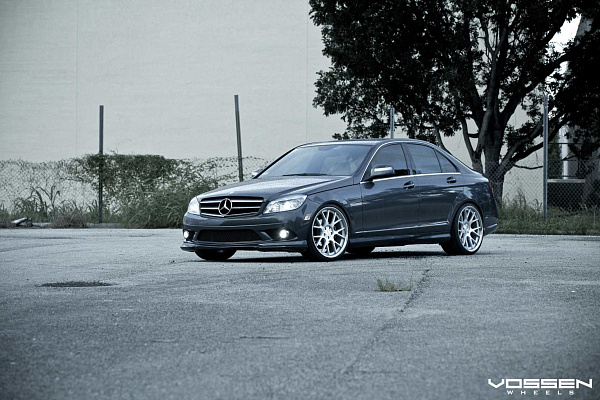 Фото дисков Vossen CV2 Серебро на Mercedes-Benz C-Class (W204)