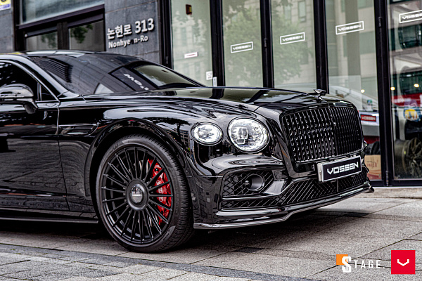 Фото дисков Vossen HF-8 Черный сатин на Bentley Flying Spur III
