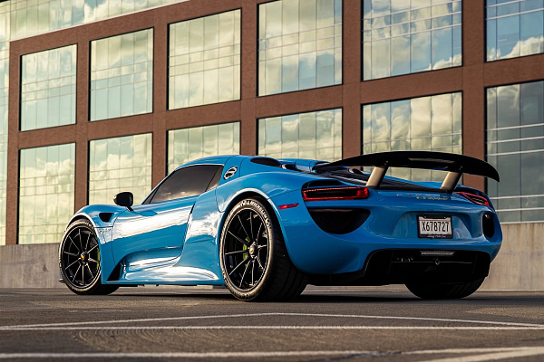 Фото дисков Anrky AN38 Черный сатин на Porsche 918 Spyder
