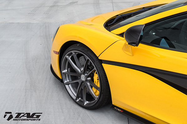 Фото дисков HRE P104 Глянцевый тонированный лак на McLaren 570S