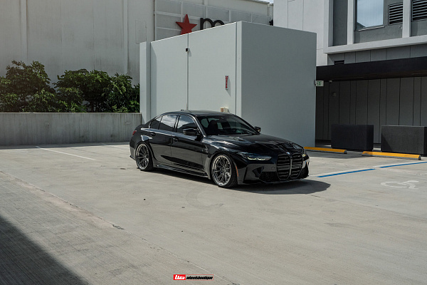 Фото дисков HRE S104SC Сатиновый темный лак на BMW 3/M3 (G2x/G80)