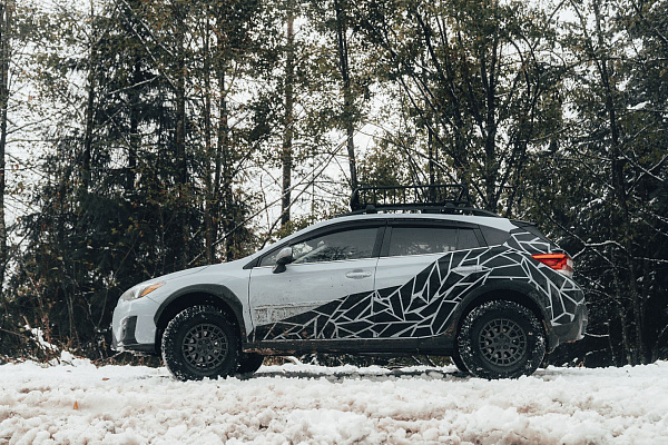 Фото дисков Black Rhino BOXER Черный сатин на Subaru XV GT