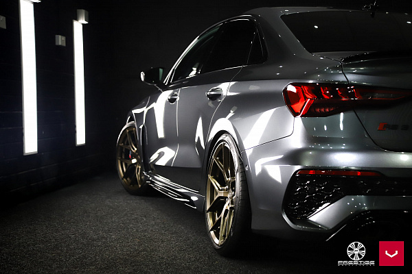 Фото дисков Vossen HF-5 Сатиновая бронза на Audi A/S/RS 3 (8Y)