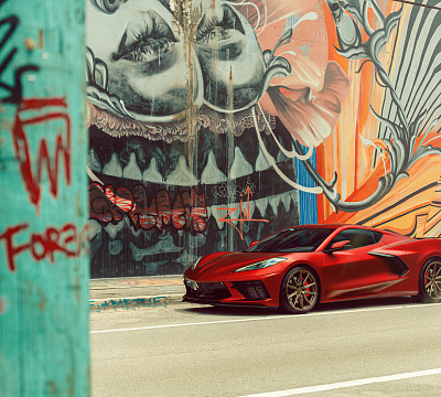 Фото дисков Vossen HF-3 на Chevrolet Corvette C8