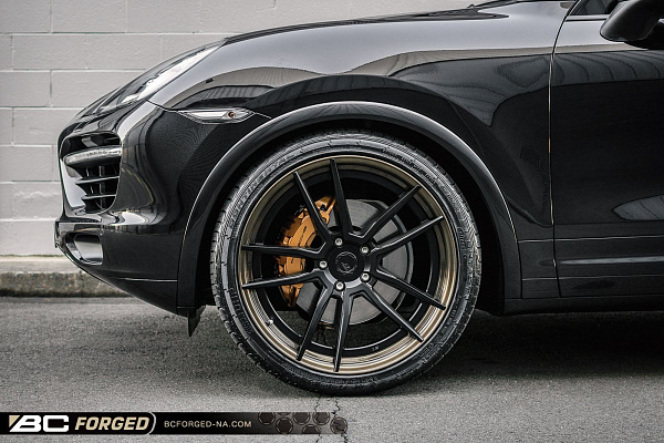 Фото дисков BC Forged HCA163 Черный матовый на Porsche Cayenne II