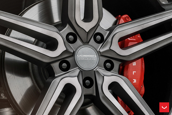 Фото дисков Vossen HF-1 Сатиновый графит на Tesla Model S