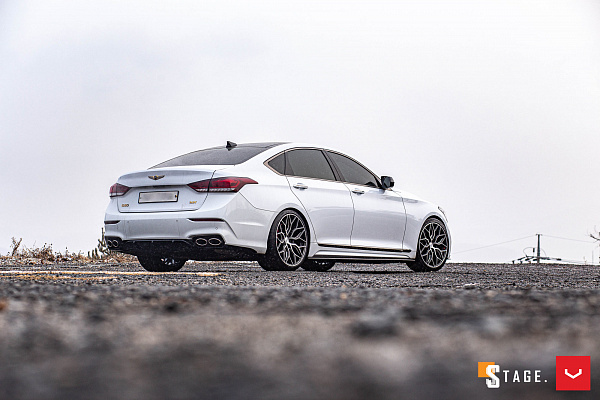Фото дисков Vossen HF-2 Алмазная проточка на Genesis G80 I