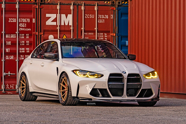 Фото дисков Strasse Wheels SV10-RS Deep Concave FS Сатиновое золото на BMW 3/M3 (G2x/G80)
