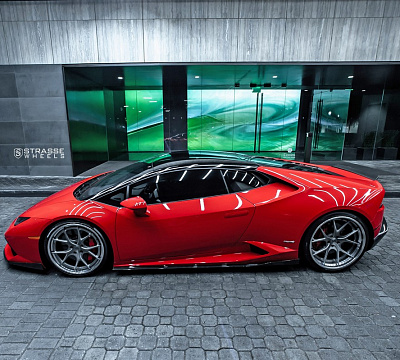 Фото дисков Strasse Wheels SM5R Deep Concave FS на Lamborghini Huracan