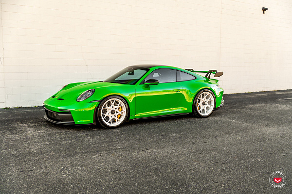 Фото дисков Vossen S21-07 Белый глянец на Porsche 911 VIII
