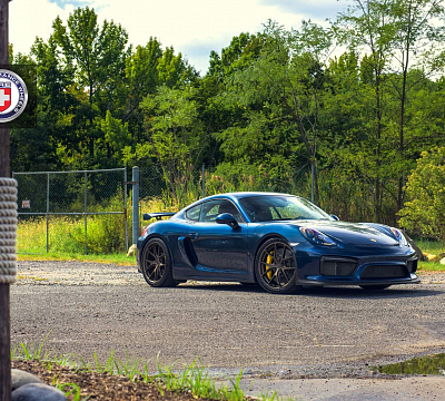 Фото дисков HRE P101 на Porsche Cayman II