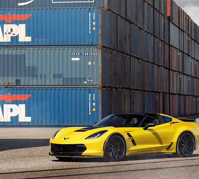 Фото дисков Vossen HF-2 на Chevrolet Corvette C7