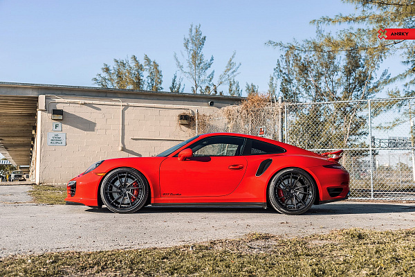 Фото дисков Anrky AN33 Черный сатин на Porsche 911 VII