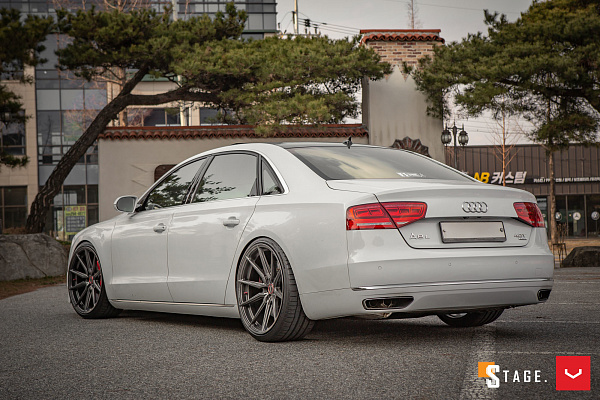 Фото дисков Vossen HF-3 Сатиновый графит на Audi A/S 8 (D4)