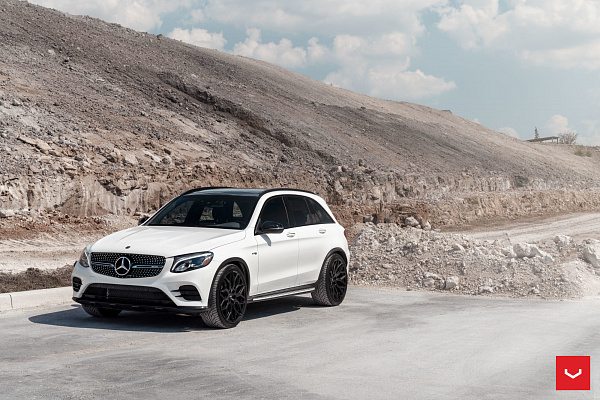 Фото дисков Vossen HF-2 Черный сатин на Mercedes-Benz GLC (X253, C253)