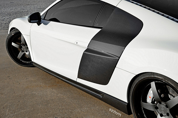 Фото дисков Strasse Wheels S5 Signature Черный сатин на Audi R8 (Typ 42)