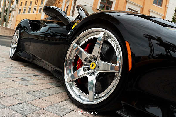 Фото дисков Anrky RS5.3 Полированный лак на Ferrari F8