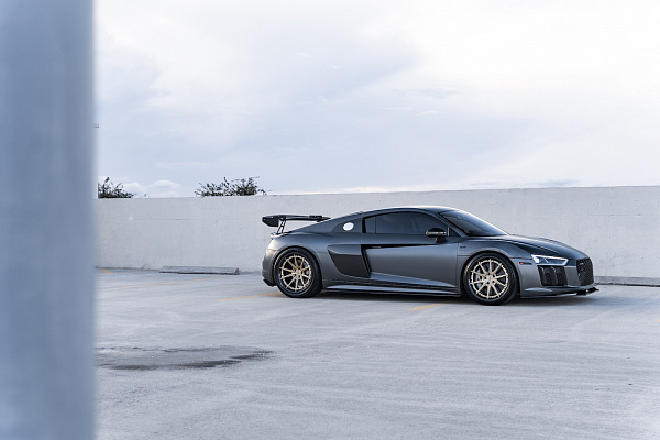 Фото дисков Strasse Wheels SV10 Track Сатиновая шампань на Audi R8 (4S)