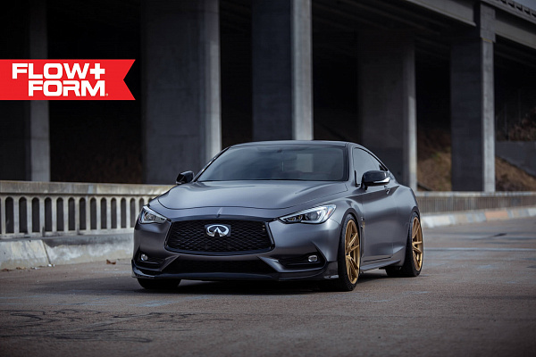 Фото дисков HRE FF04 Сатиновое золото на Infiniti Q60 II