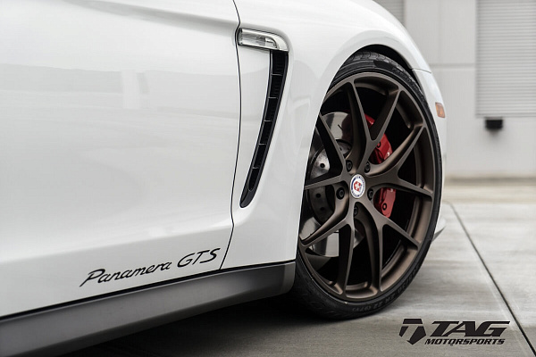 Фото дисков HRE P101 Сатиновая бронза на Porsche Panamera I