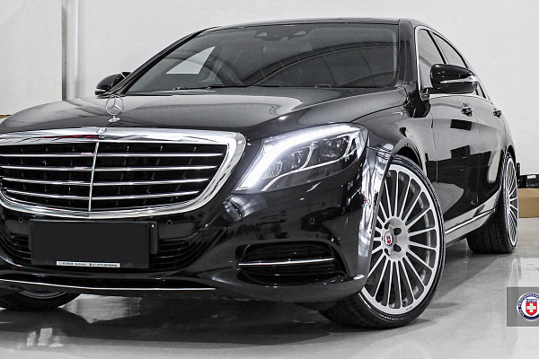 Фото дисков HRE 309M Серебро на Mercedes-Benz S-Class (W222, C217)