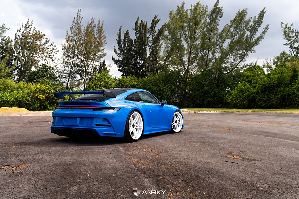 Фото дисков Anrky AN27 Белый глянец на Porsche 911 VIII
