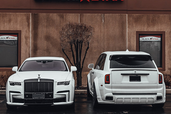 Фото дисков Brixton Forged LX01 Черный глянец на Rolls-Royce Cullinan