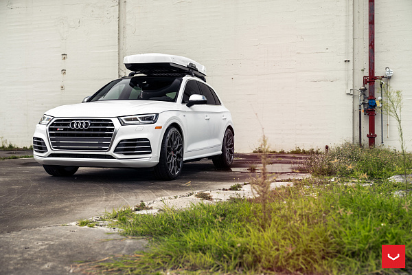 Фото дисков Vossen HF-2 Сатиновый графит на Audi Q5 (FY)