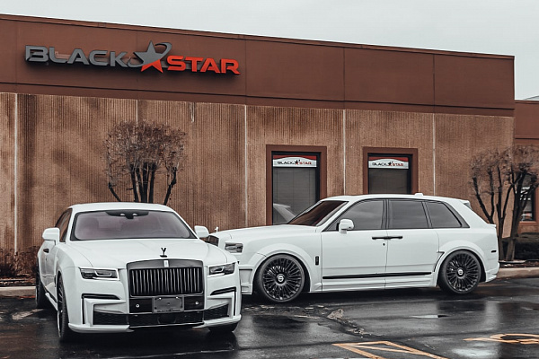 Фото дисков Brixton Forged LX01 Черный глянец на Rolls-Royce Cullinan