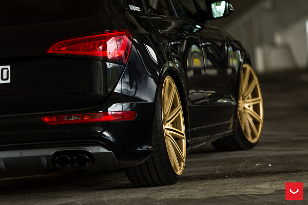 Фото дисков Vossen CV4 Сатиновое золото на Audi Q5 (8R)