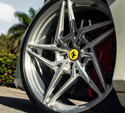 Фото дисков Anrky S1-X3 на Ferrari 488