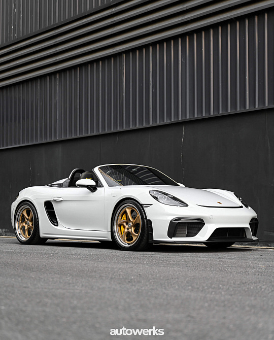 Фото дисков 522 Сатиновая шампань на Porsche Boxster IV