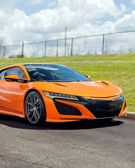Фото дисков P101SC Сатиновый графит на Acura NSX II