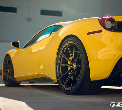 Фото дисков Vossen M-X2 на Ferrari 488