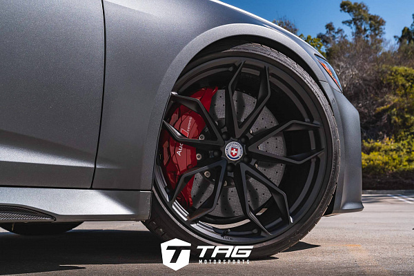 Фото дисков HRE P201 Черный сатин на Audi A/RS 6 (C8)