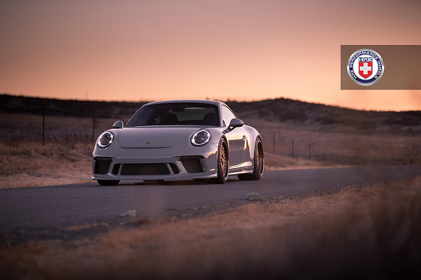 Фото дисков HRE 501 Сатиновая бронза на Porsche 911 VII