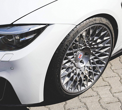 Фото дисков HRE 501M на BMW 3/M3 (F3x/F80)