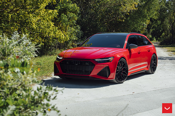 Фото дисков Vossen HF-2 Черный глянец на Audi A/RS 6 (C8)