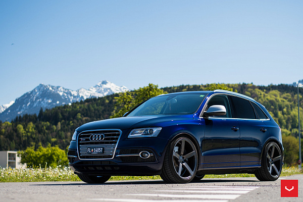 Фото дисков Vossen CV3 Глянцевый графит на Audi Q5 (8R)