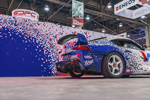 Фото дисков Motegi Racing MR159 BATTLE V Белый глянец на Toyota Supra A90