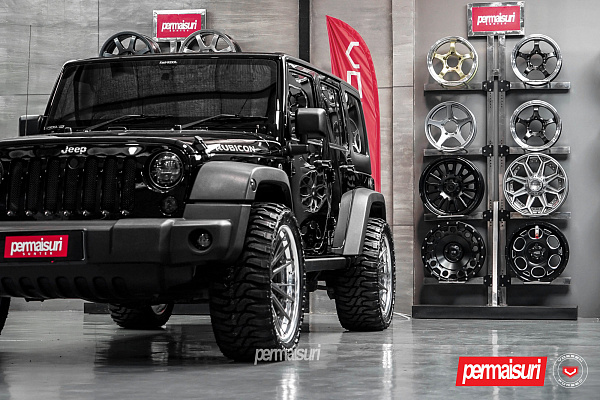 Фото дисков Vossen M-X4T (3-Piece) Глянцевый темный лак на Jeep Wrangler III (JK)